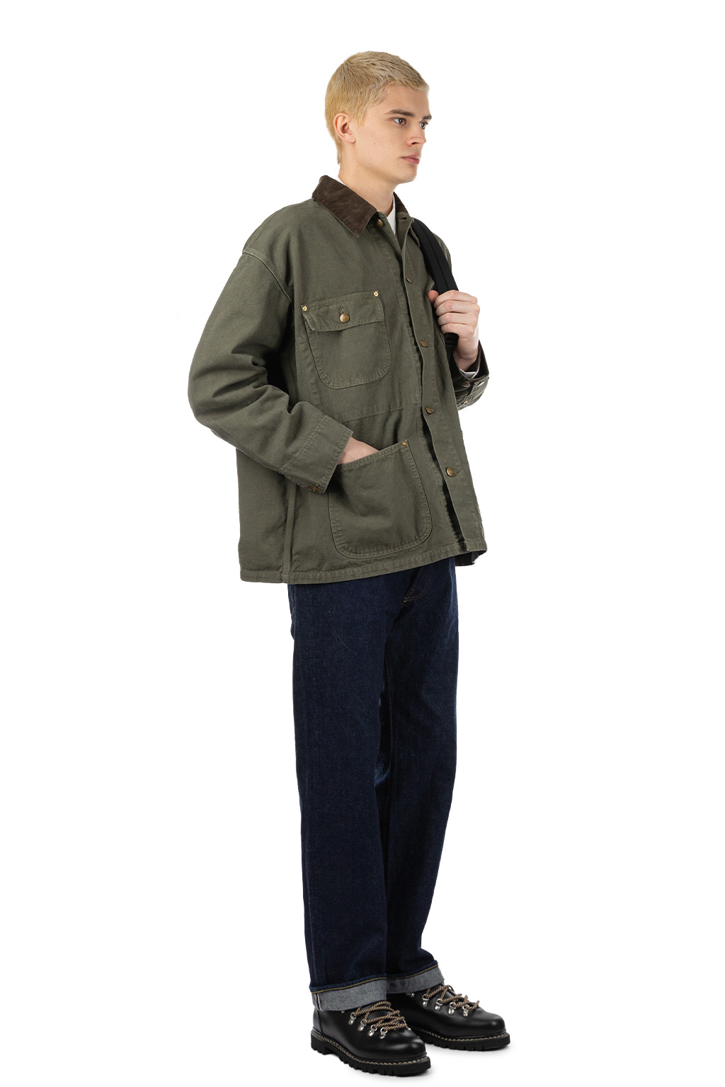 OrSlow - Relax Fit Oxford Coverall - Army Green