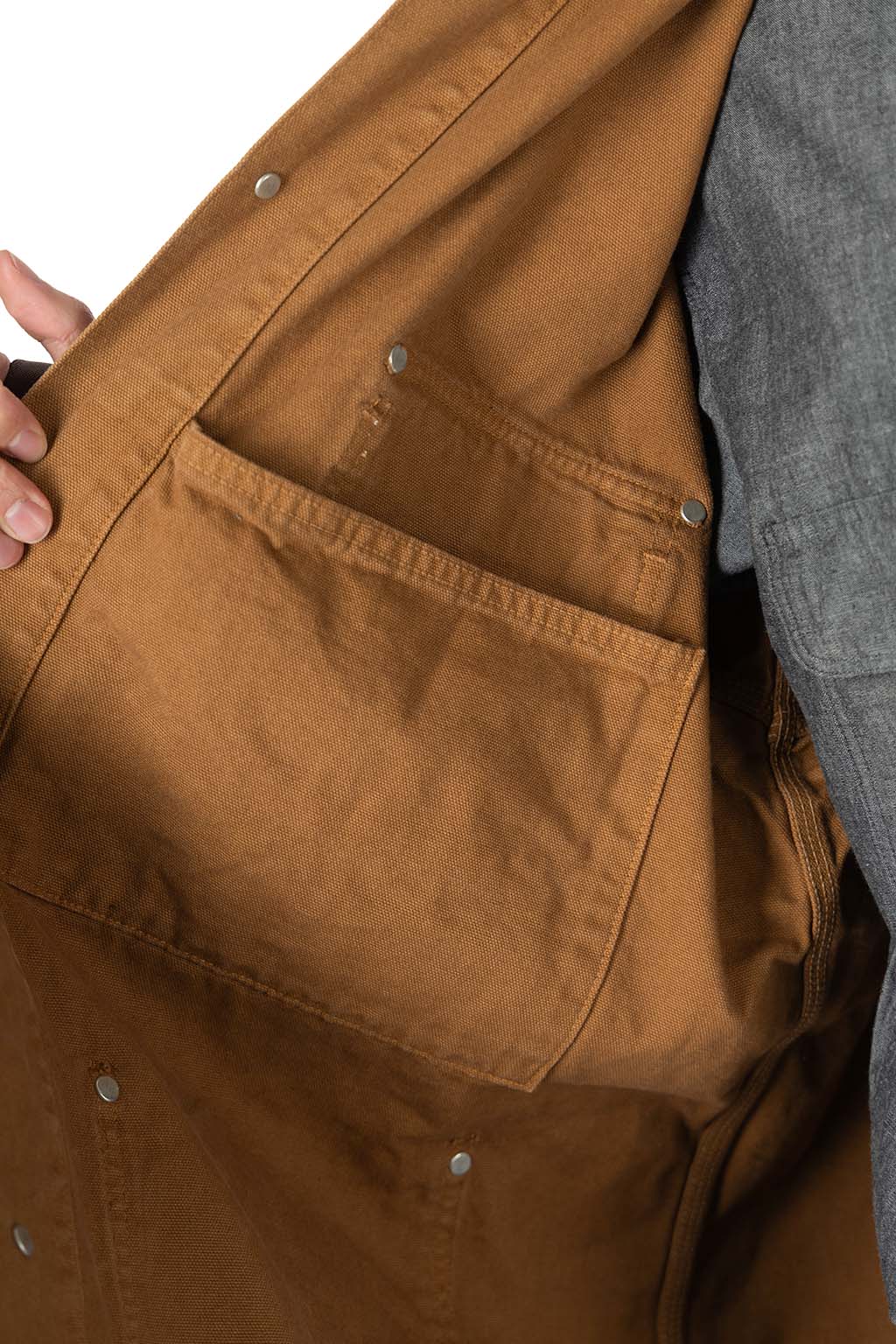 OrSlow - Relaxed Fit Oxford Coverall - Brown