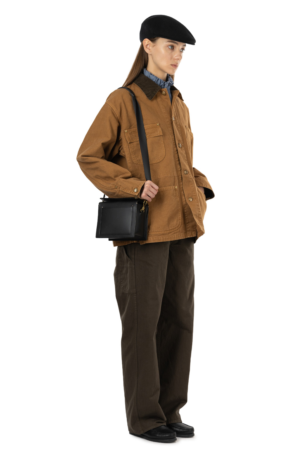OrSlow - Relaxed Fit Oxford Coverall - Brown