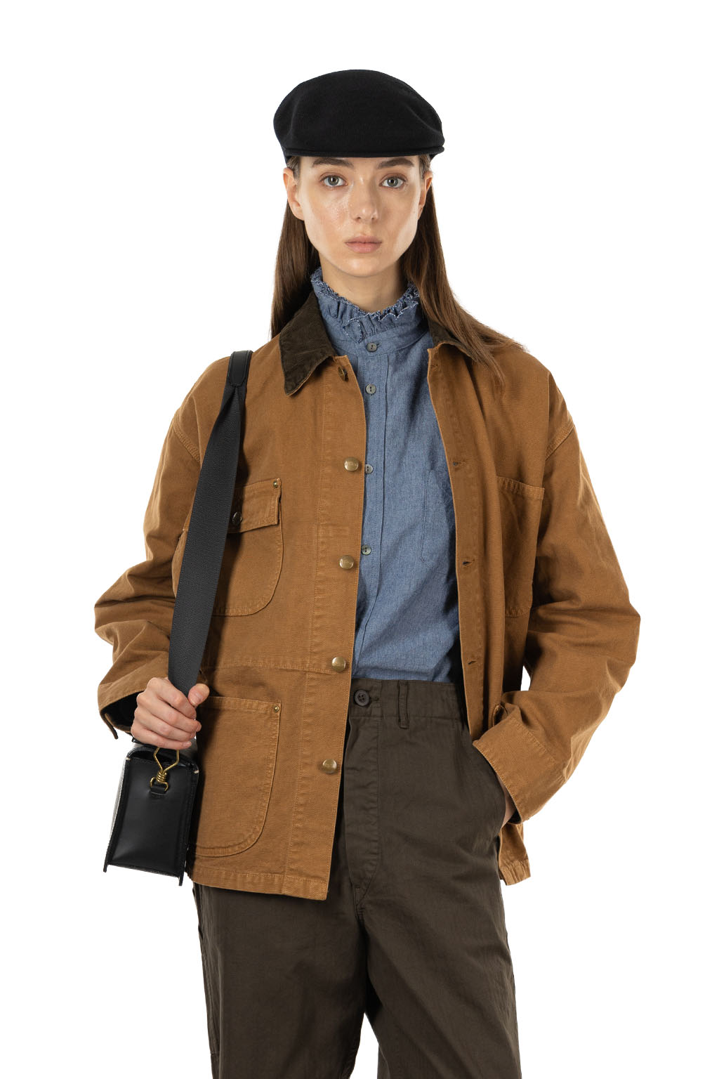 OrSlow - Relaxed Fit Oxford Coverall - Brown
