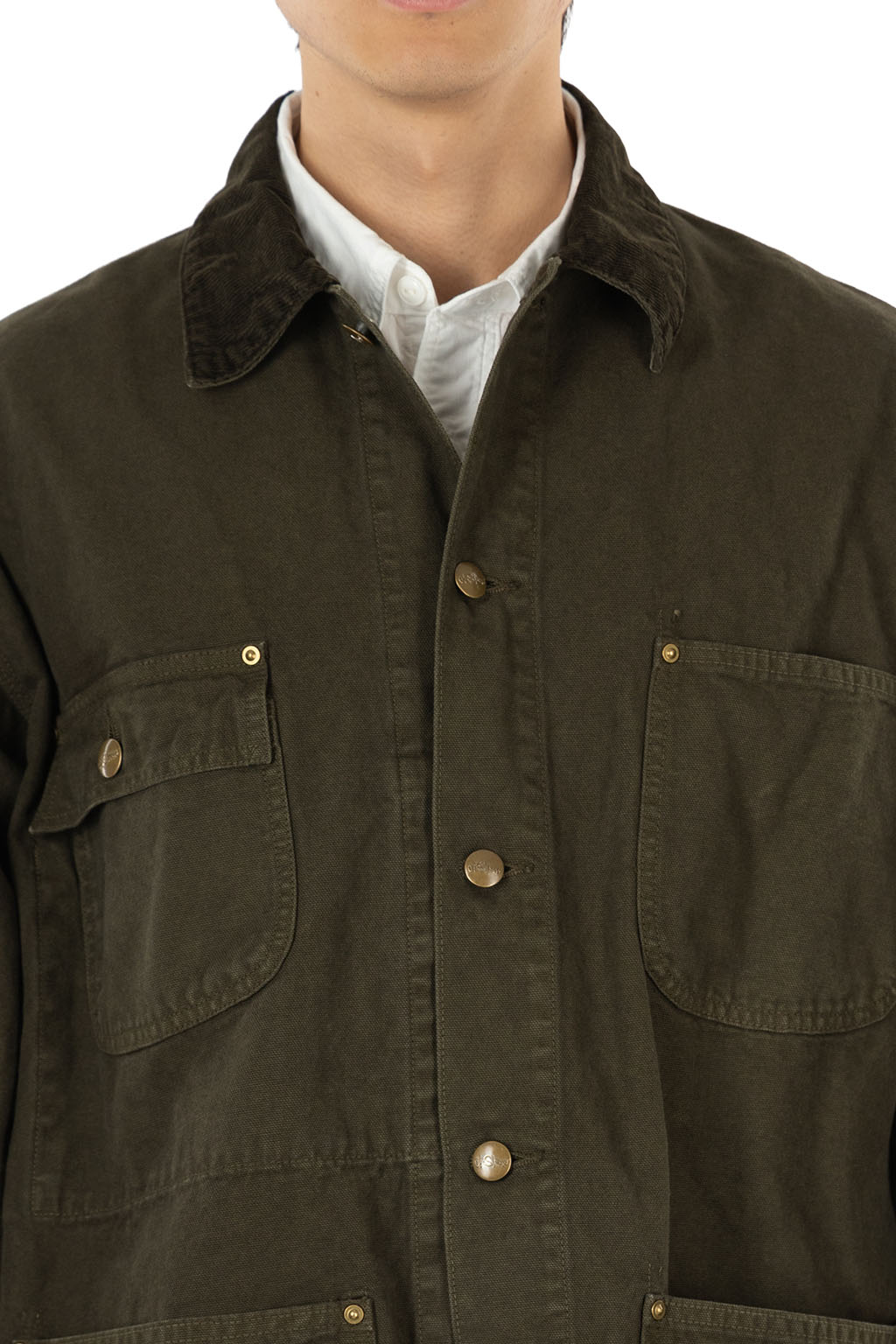 OrSlow Relaxed Fit Oxford Coverall - Coffee Brown