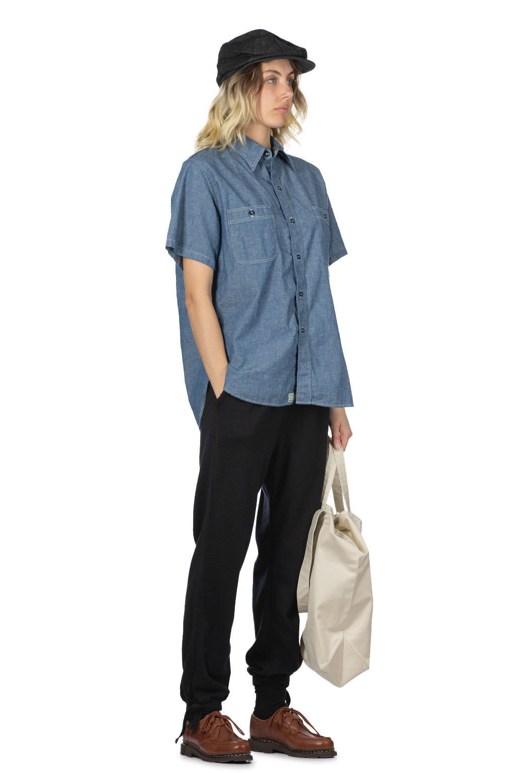 OrSlow - Short Sleeve Chambray Work Shirt