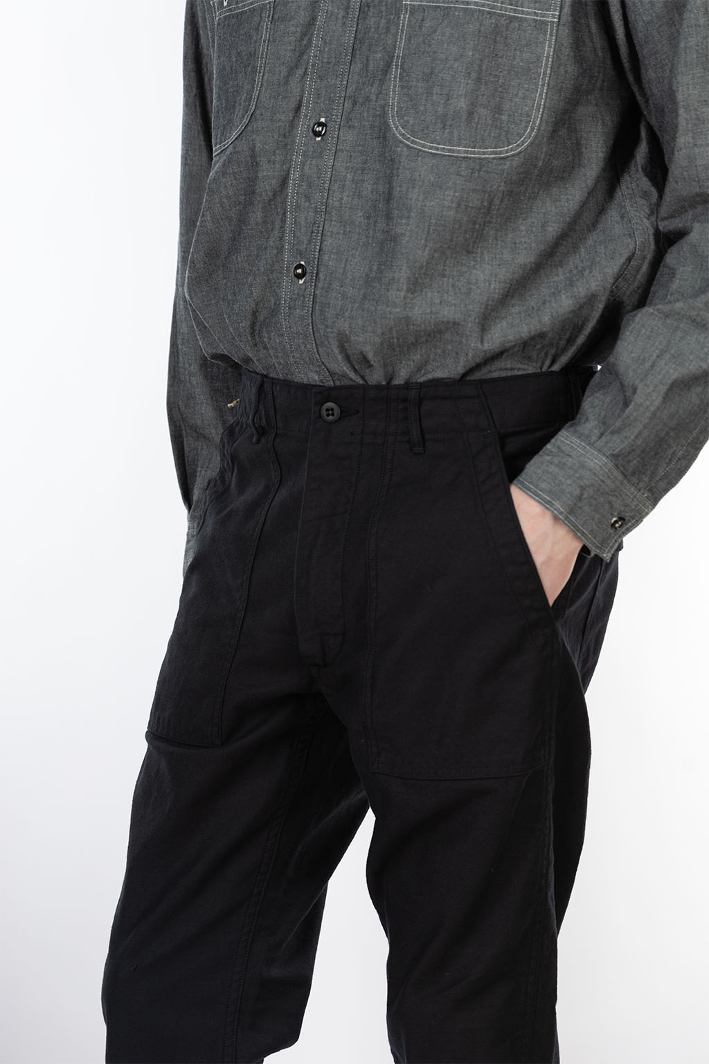 OrSlow - Slim Fit Fatigue Pants - Black