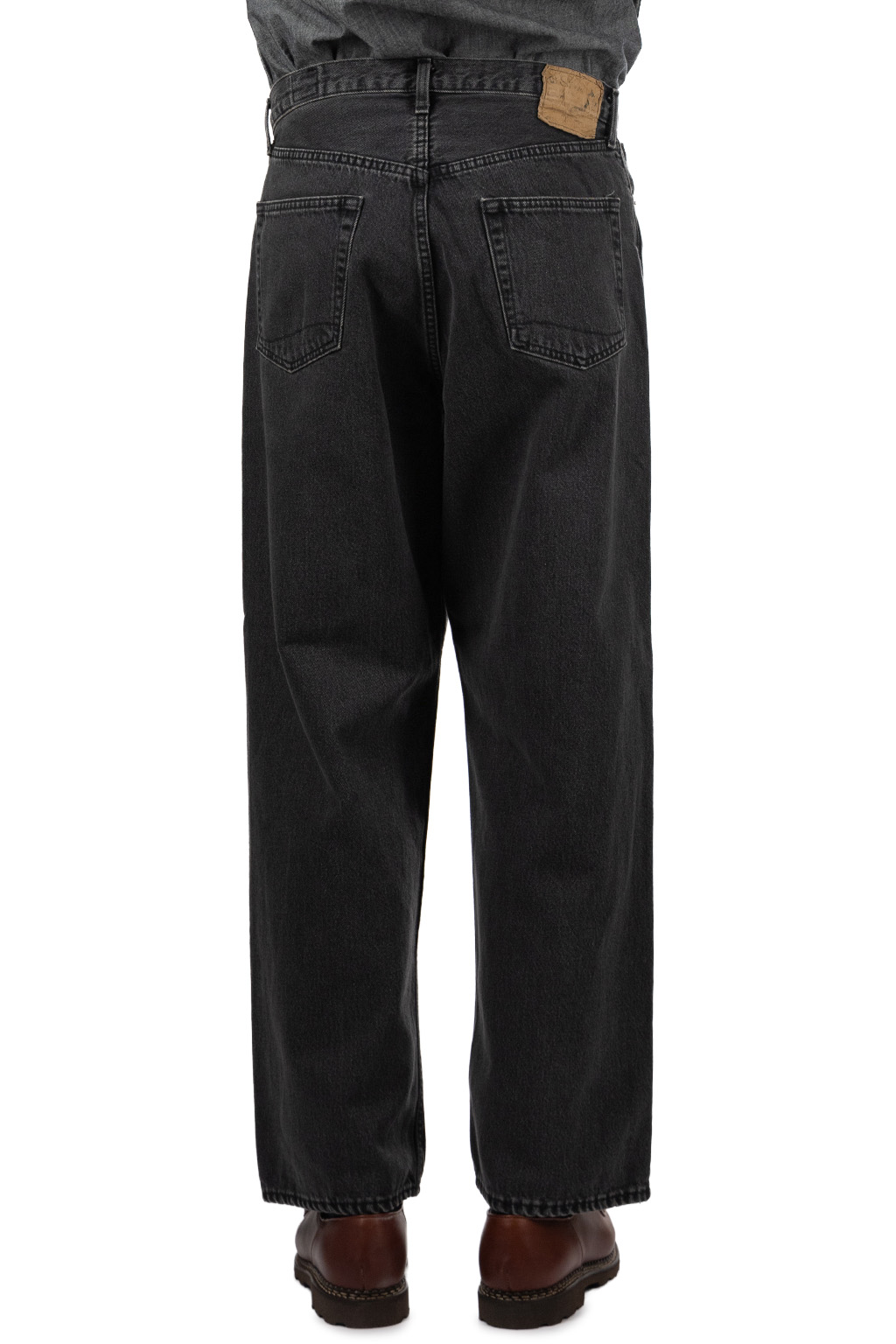 OrSlow - Super Dad's Denim Pants - Black Denim Stone