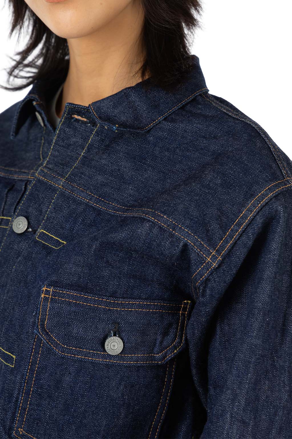 orslow - TYPE1 40'S PLEATED FRONT BLOUSE ONE WASH