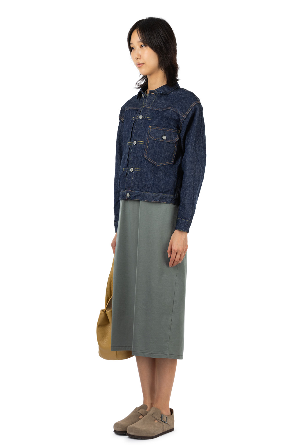 orslow - TYPE1 40'S PLEATED FRONT BLOUSE ONE WASH