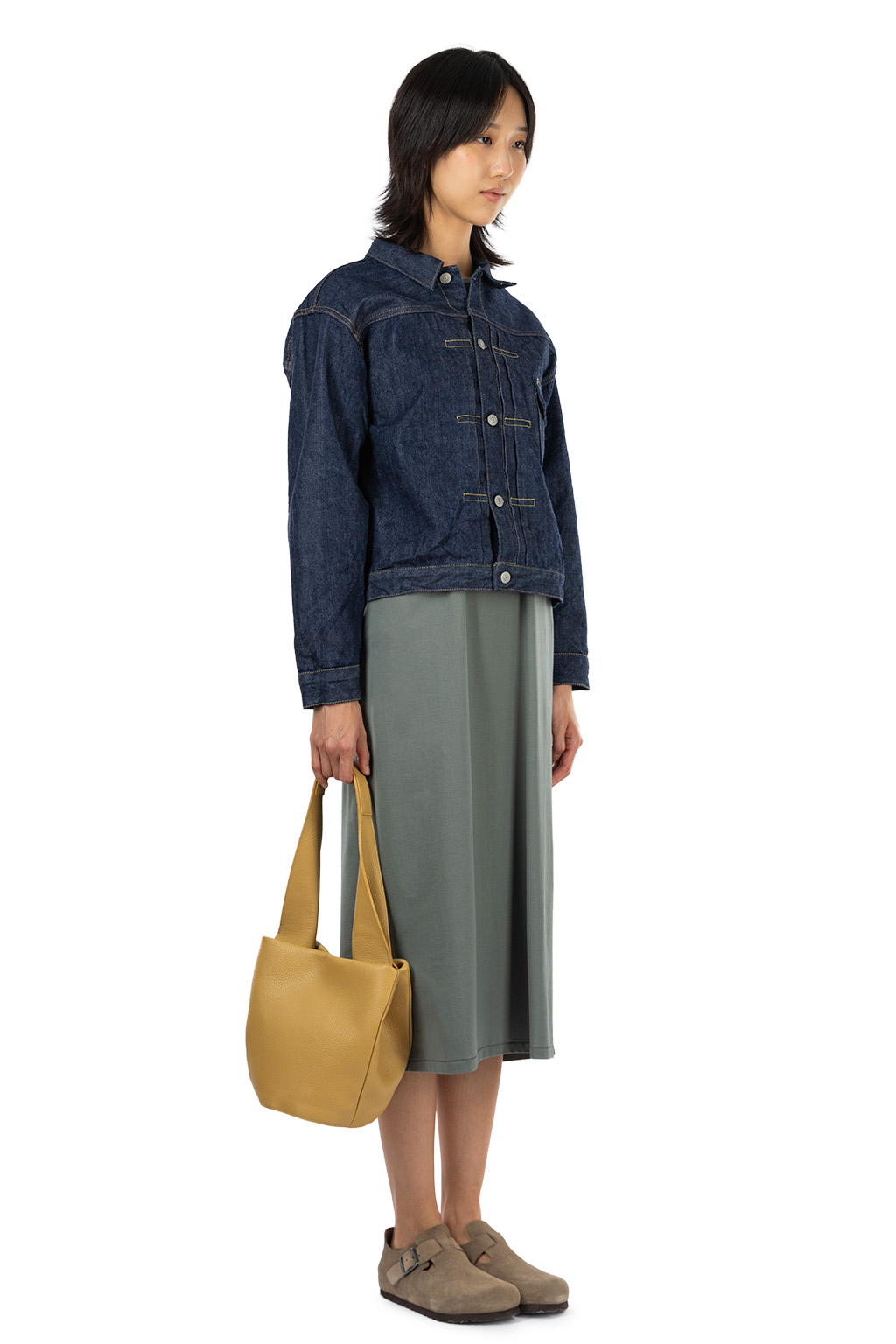 orslow - TYPE1 40'S PLEATED FRONT BLOUSE ONE WASH