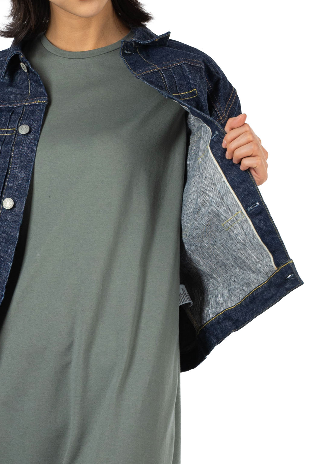 orslow - TYPE1 40'S PLEATED FRONT BLOUSE ONE WASH