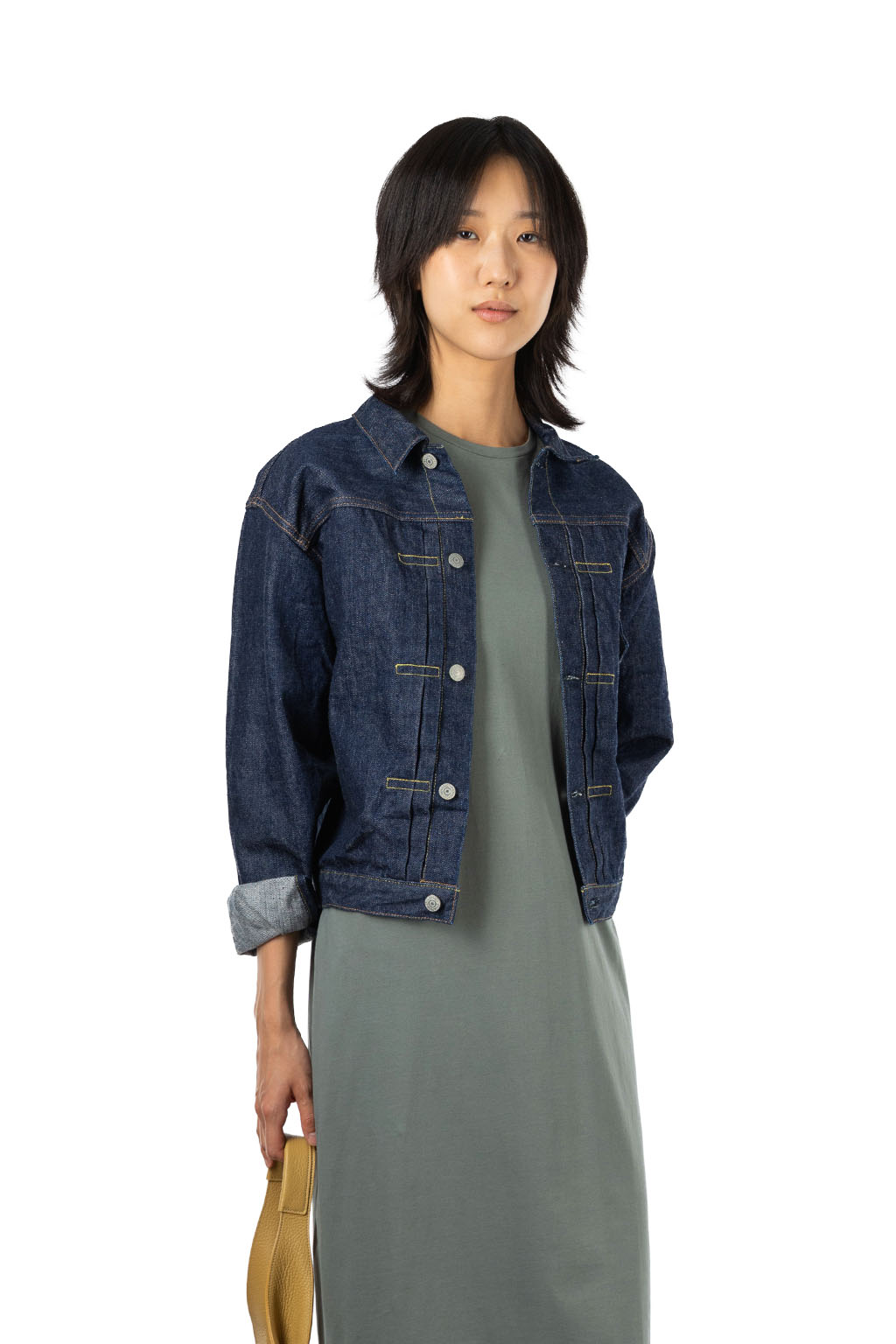 orslow - TYPE1 40'S PLEATED FRONT BLOUSE ONE WASH
