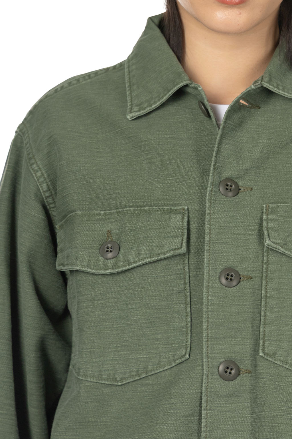 OrSlow US Army Fatigue Shirt (Vintage Washed) - Green Used