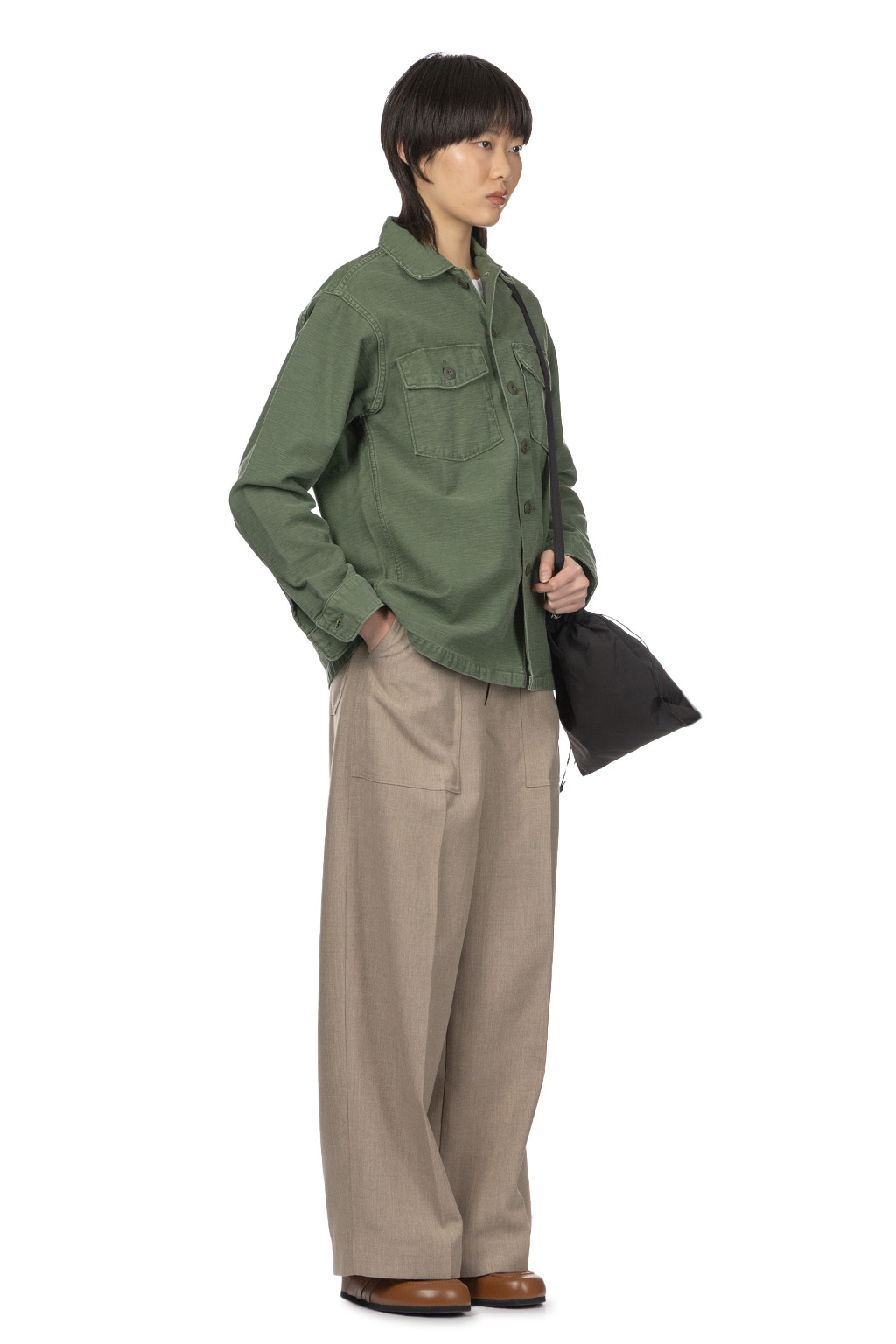 OrSlow US Army Fatigue Shirt (Vintage Washed) - Green Used