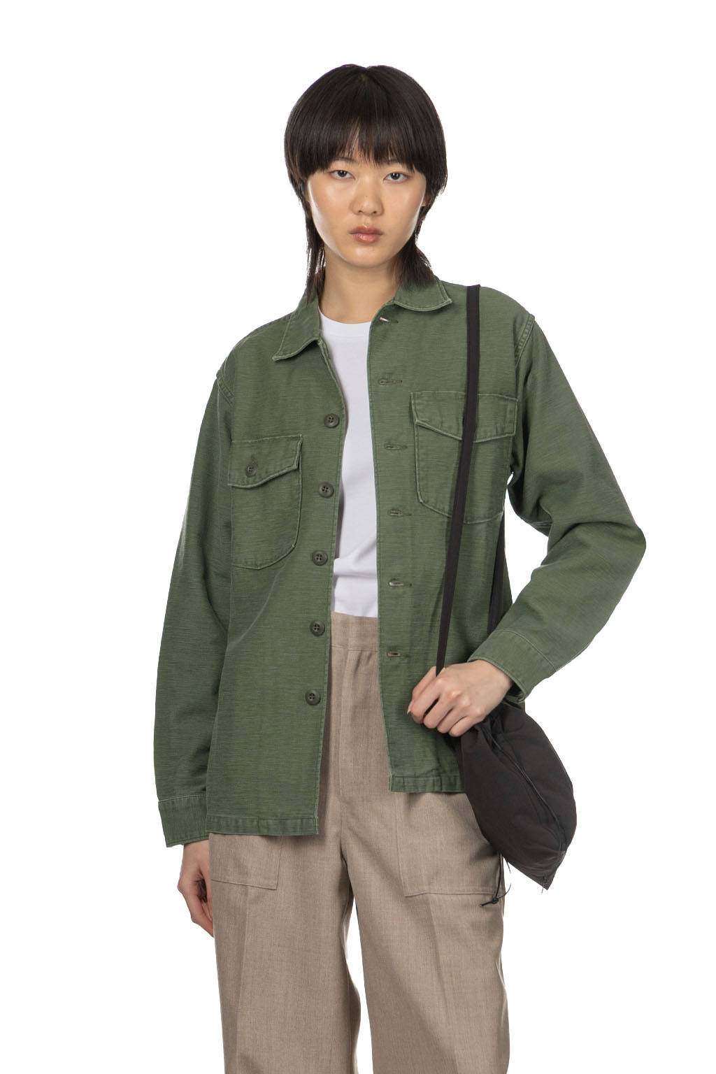 OrSlow US Army Fatigue Shirt (Vintage Washed) - Green Used