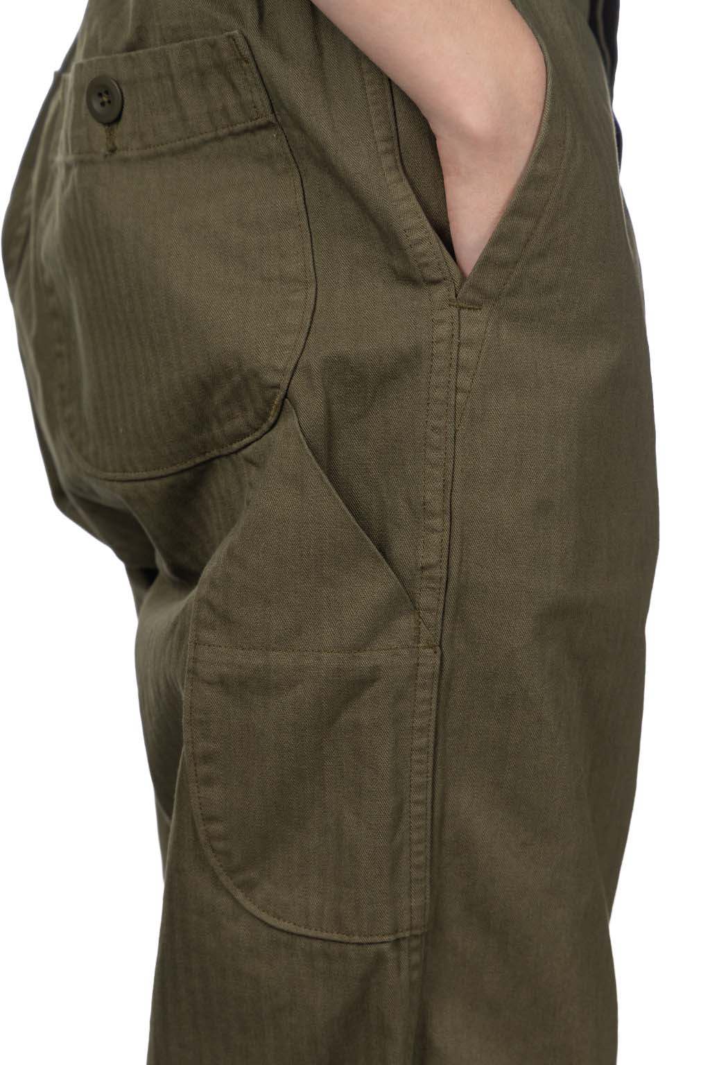 OrSlow - Wide Fit French Work Pants - Army Green