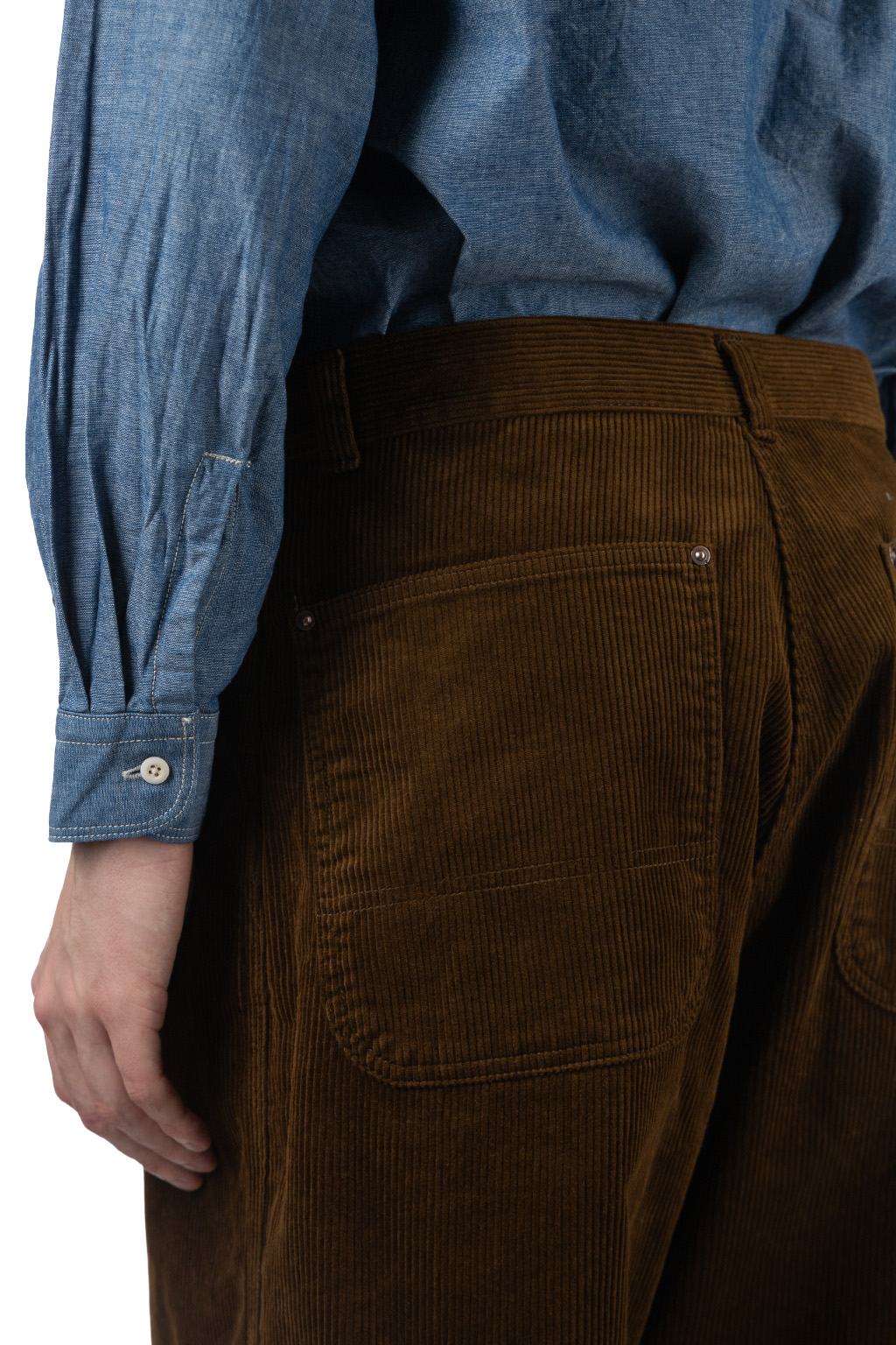 Ordinary Fits - Corduroy Bell Pants - Brown