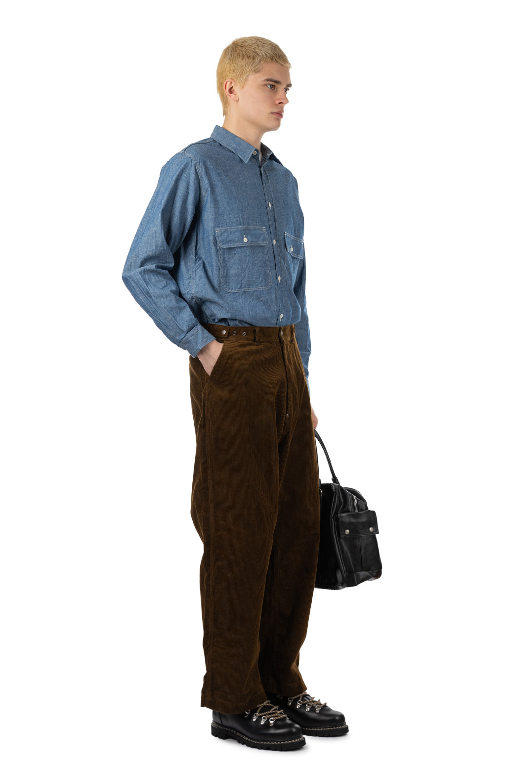 Ordinary Fits - Corduroy Bell Pants - Brown
