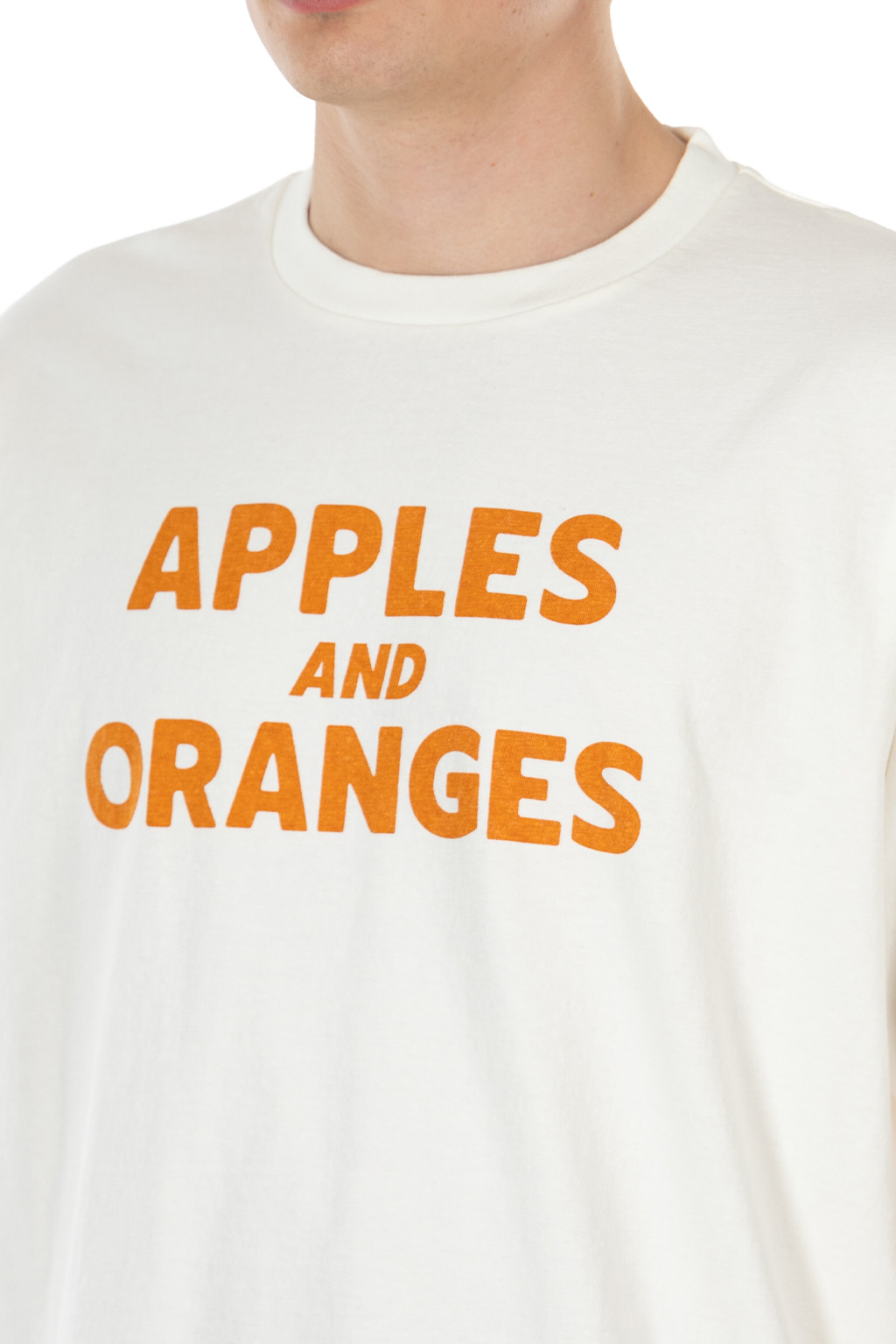 Ordinary Fits - Print T-Shirts - Apples and Oranges  - White