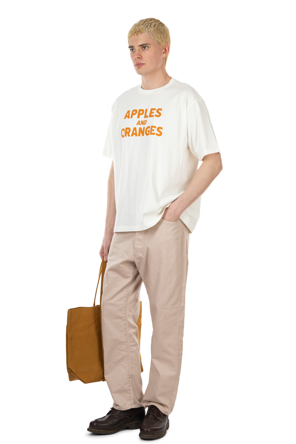 Ordinary Fits - Print T-Shirts - Apples and Oranges  - White