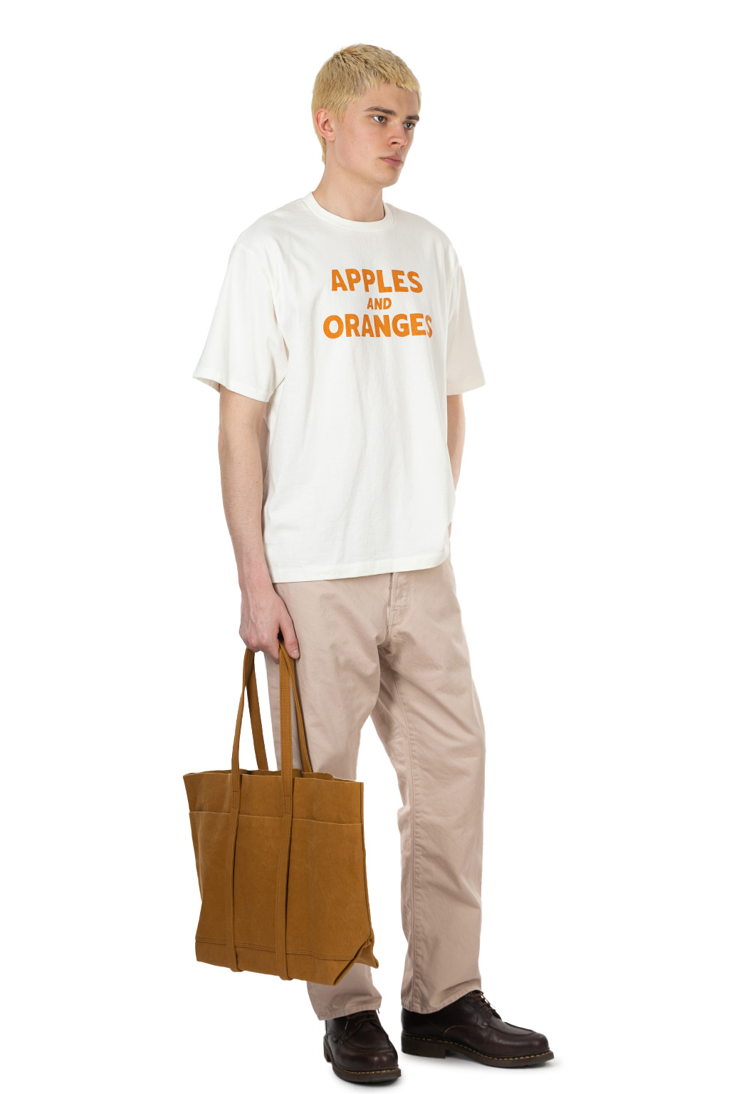 Ordinary Fits - Print T-Shirts - Apples and Oranges  - White