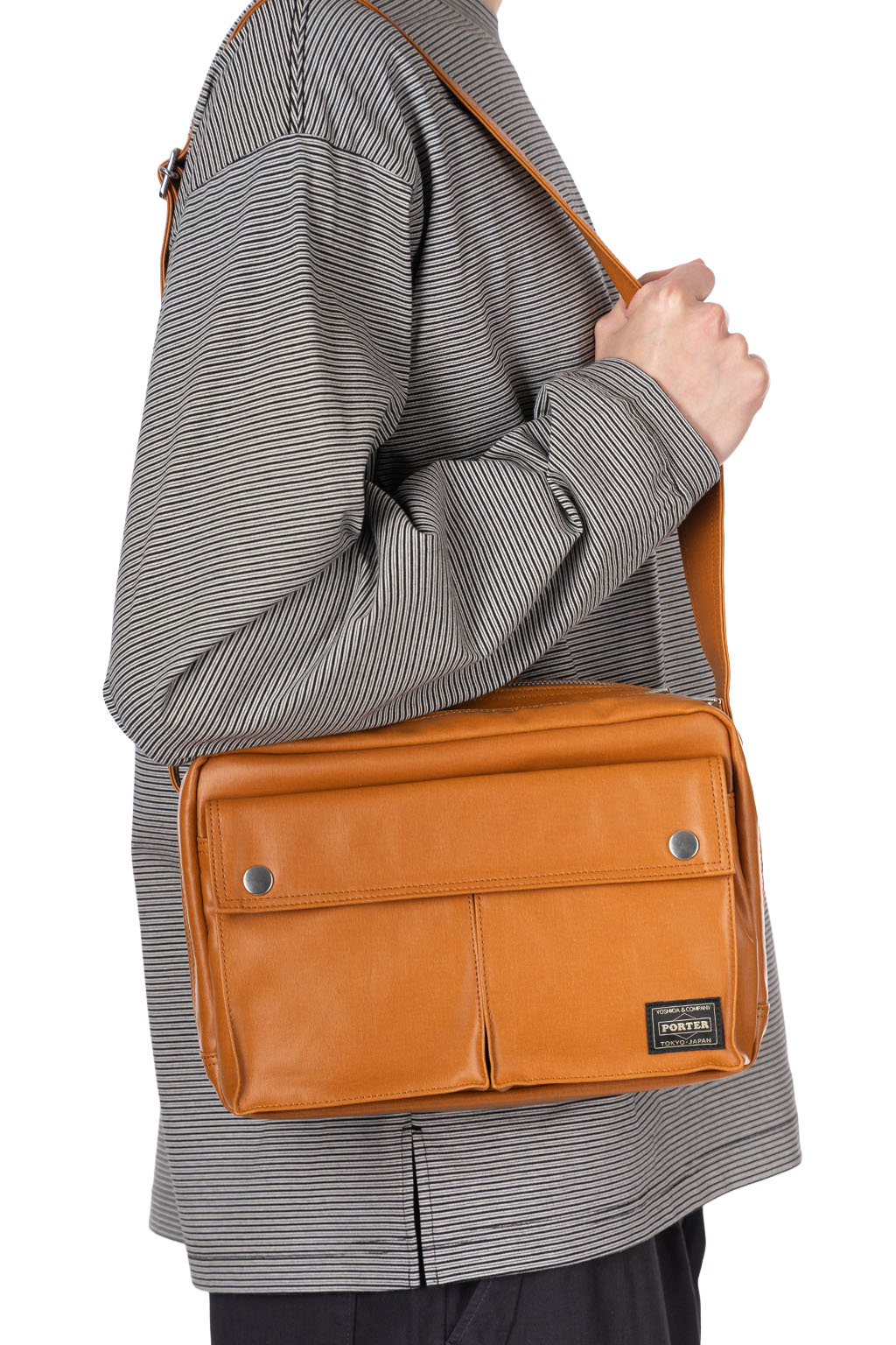 Porter Yoshida - FREE STYLE SLING BAG with zip in 2 Color Choices