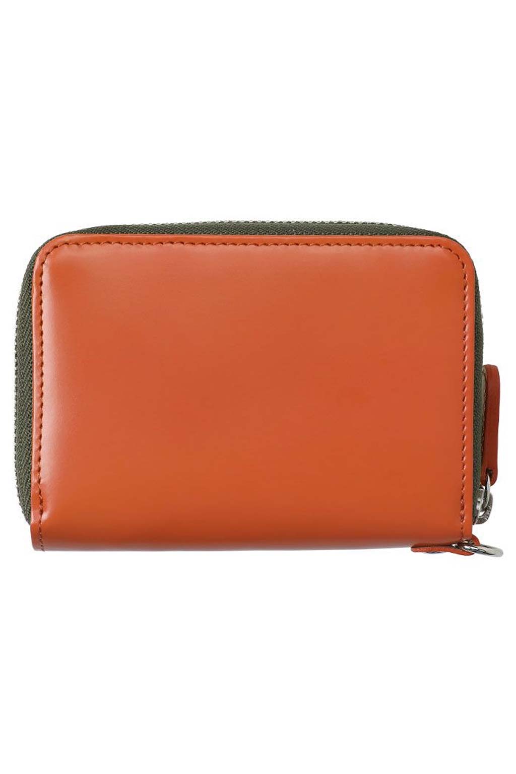 Porter Yoshida - PS Leather Wallet Zip Key Case - Black x Orange