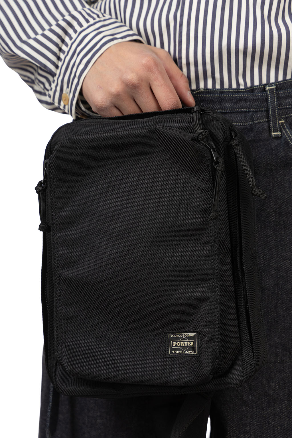 Porter Yoshida - UNIT SLING SHOULDER BAG (S) - Black