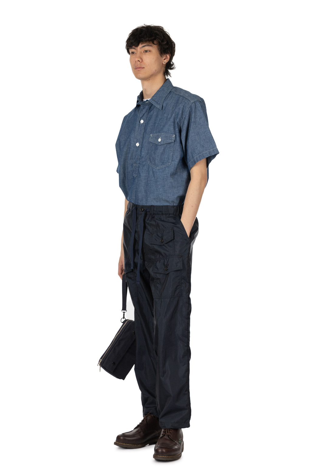Post O'Alls - Town & Country Pants - Crinkle Nylon Taffeta - Navy