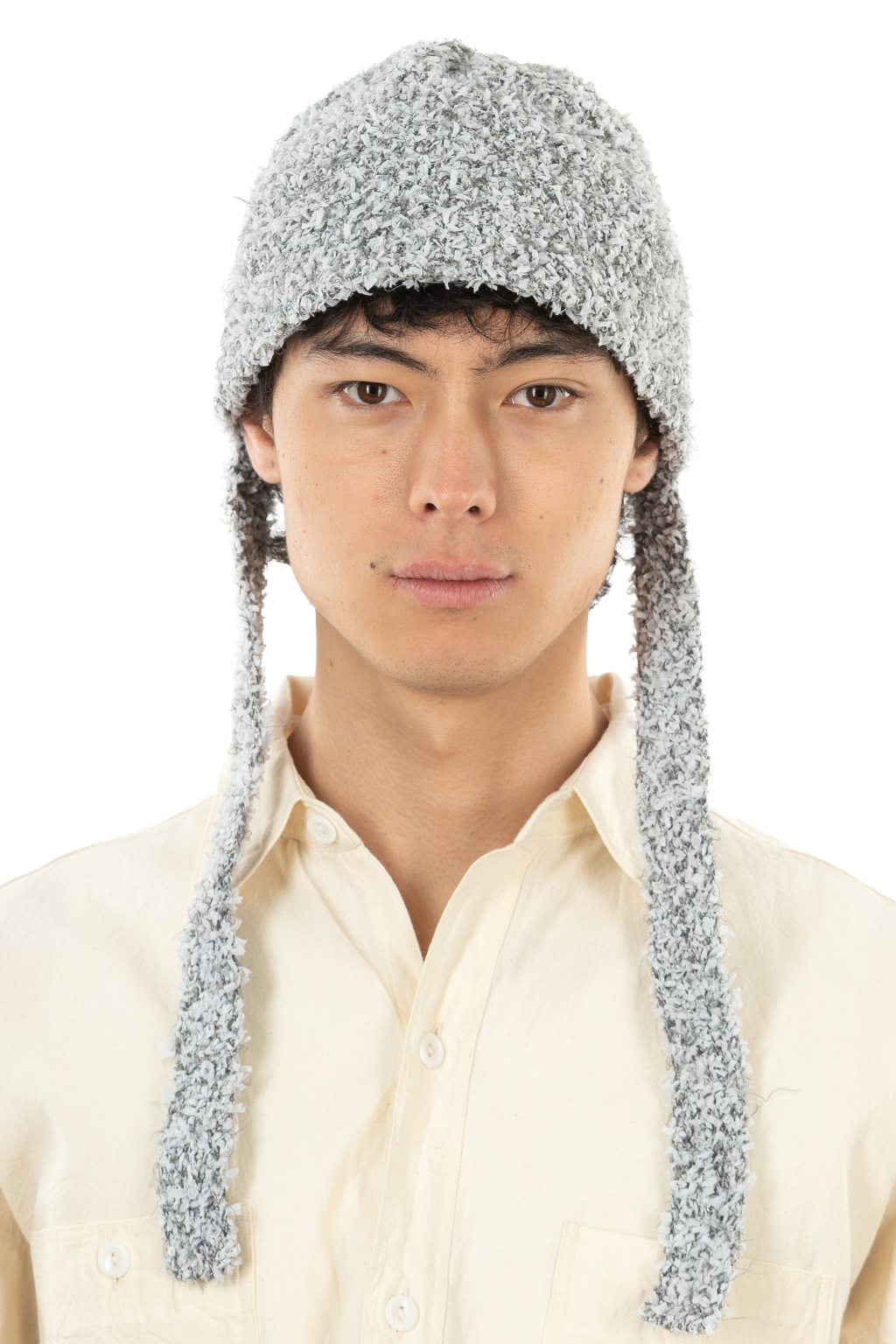Racal - Mix Knit Cord Hat - Gray