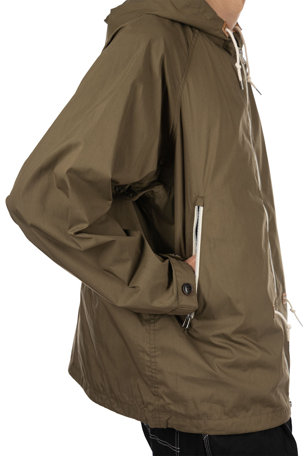 SOPHNET - Light Poplin  Zip-Up Hoodie