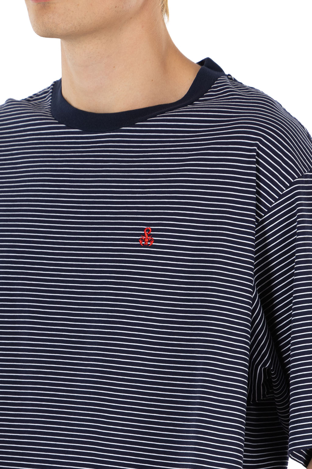 SOPHNET - Scorpion Border Wide Tee - Navy