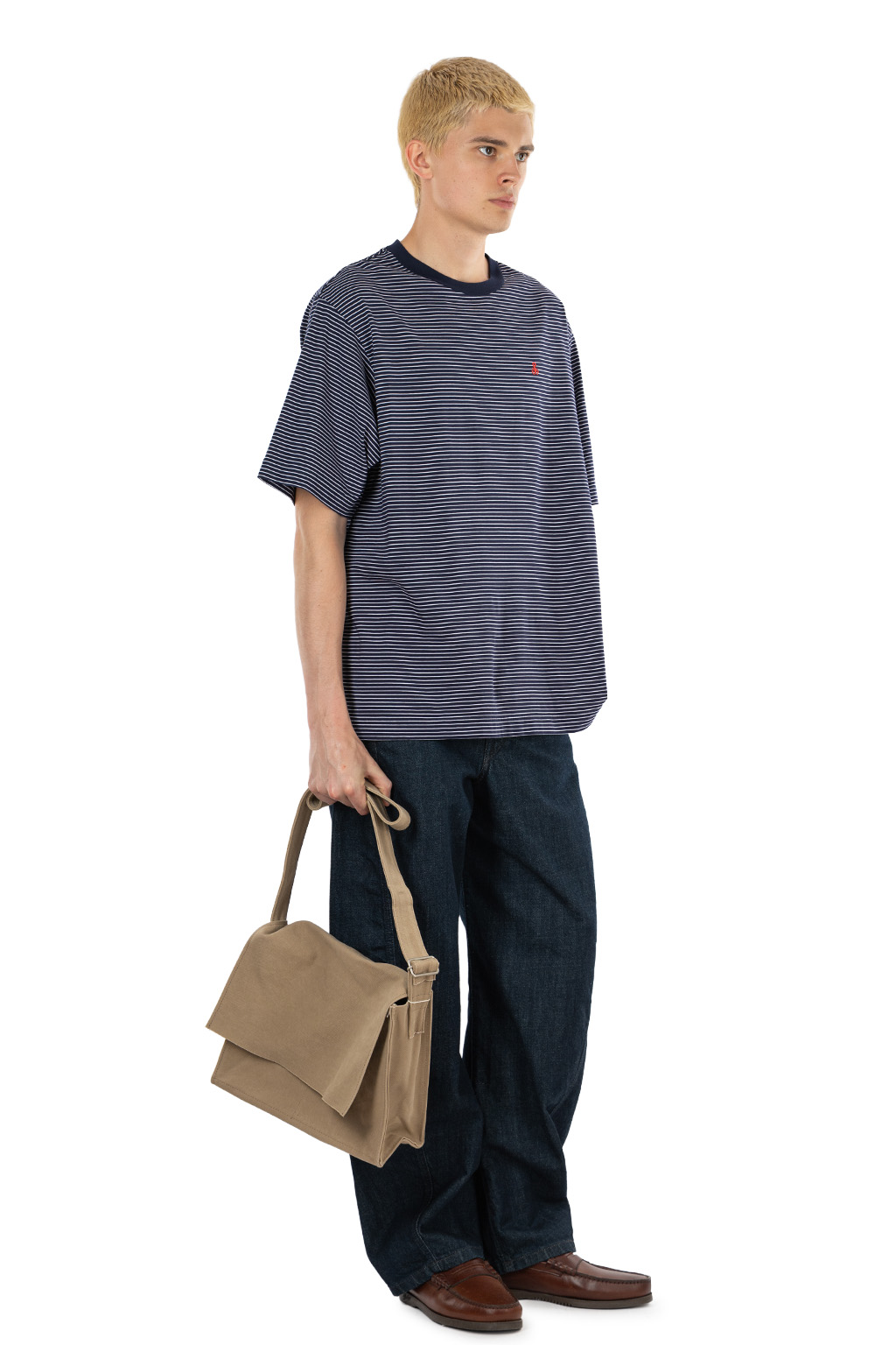 SOPHNET - Scorpion Border Wide Tee - Navy