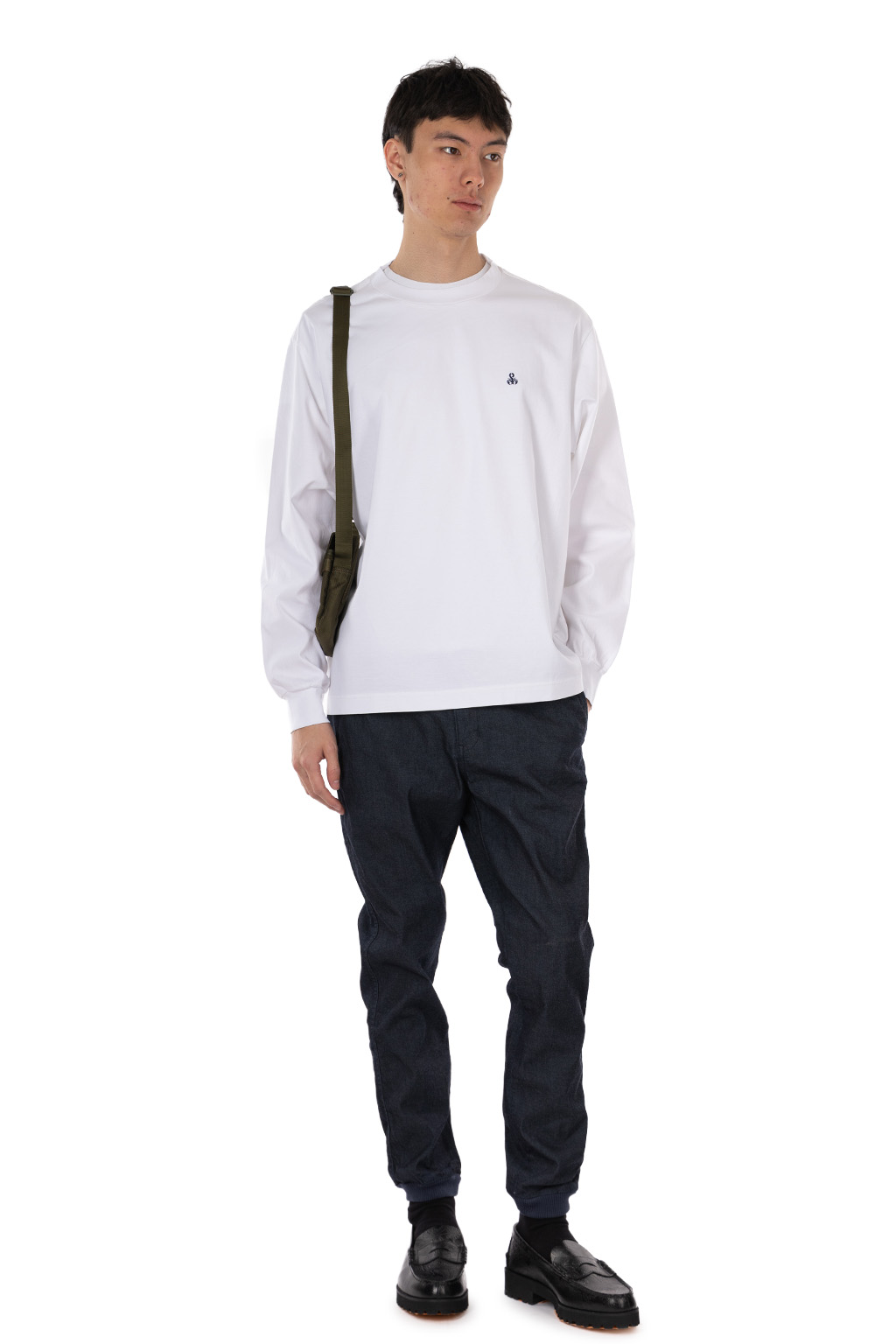 SOPHNET - SCORPION WIDE L/S TEE -White
