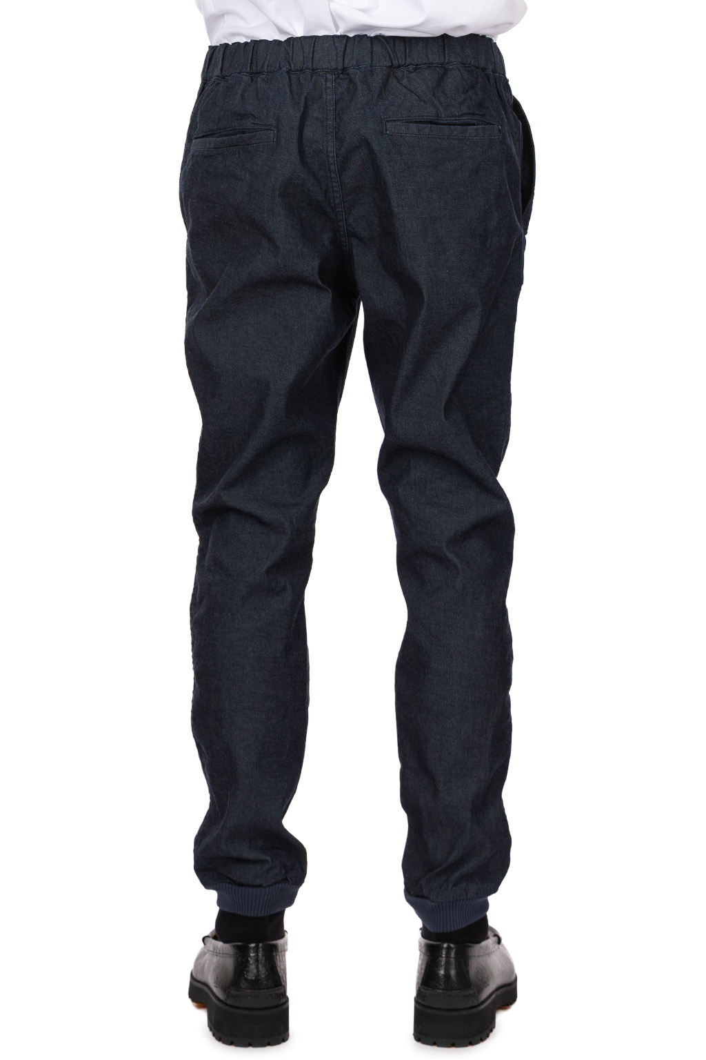 SOPHNET - STRETCH DENIM SLIM-FIT RIBBED PANTS