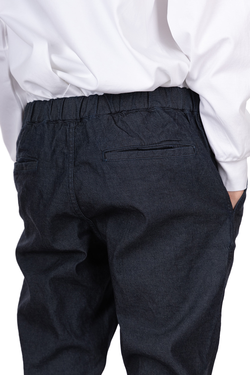 SOPHNET - STRETCH DENIM SLIM-FIT RIBBED PANTS