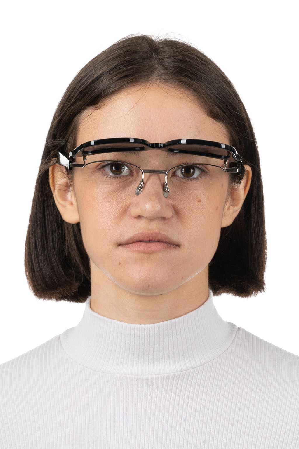 SOPHNET - Filp-UP Wellington Sunglasses - Black