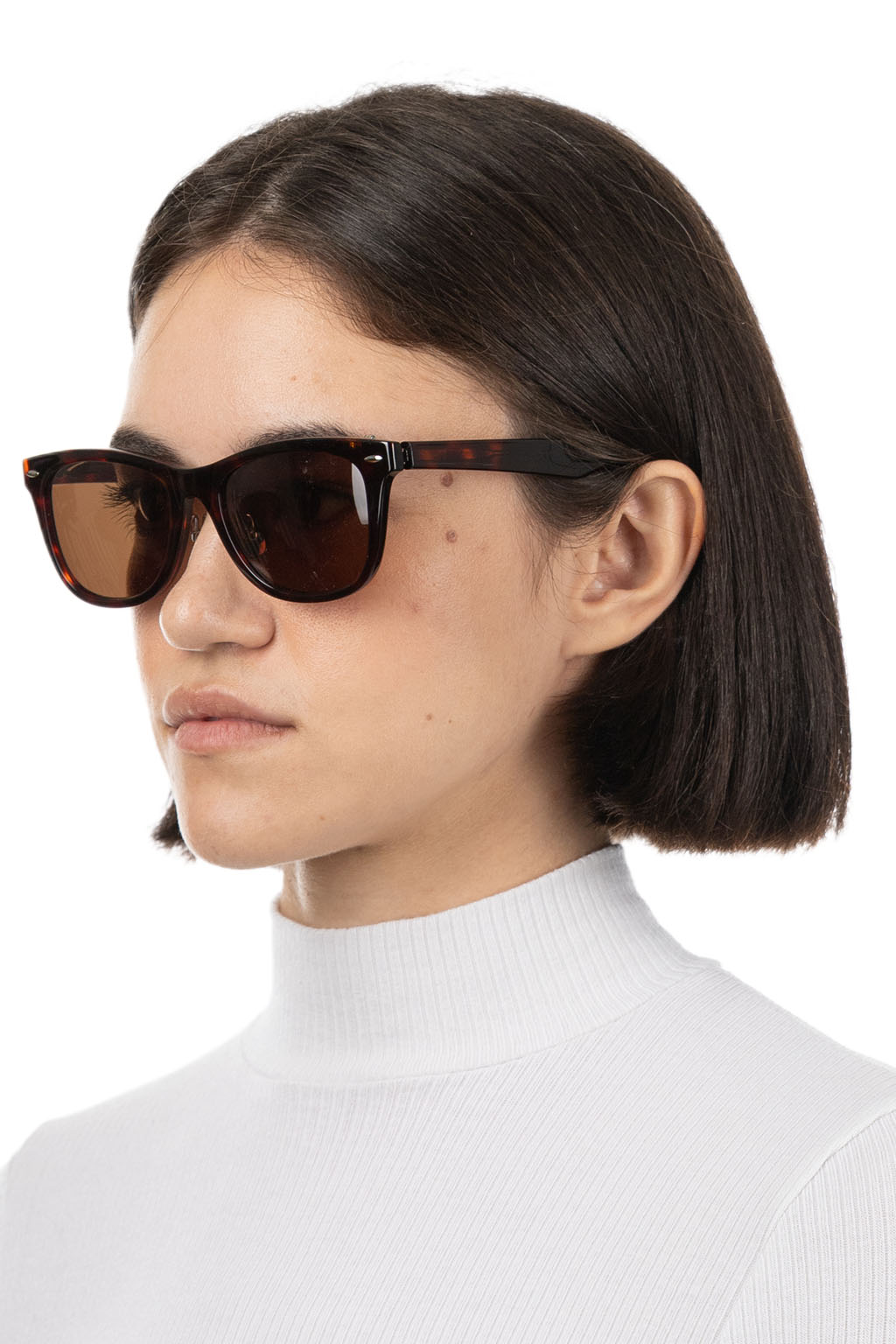 SOPHNET - Filp-UP Wellington Sunglasses - Brown