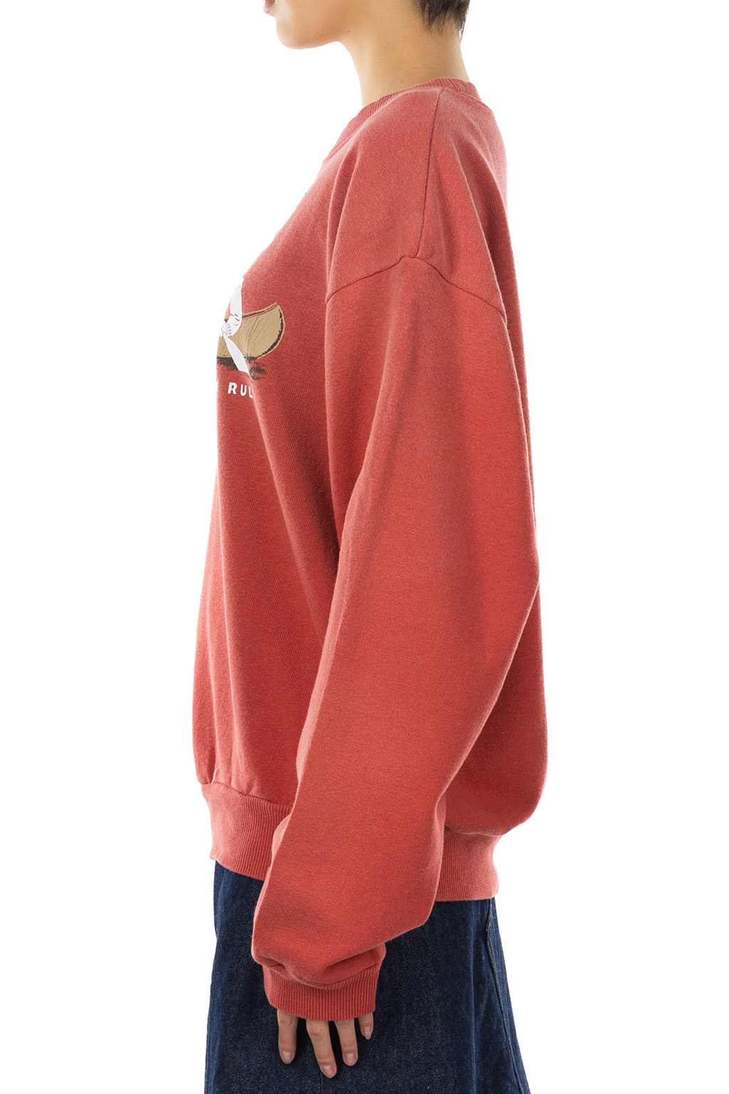 Kapital - SWT Knit Crew SWT("L" LONGHORN) - Red