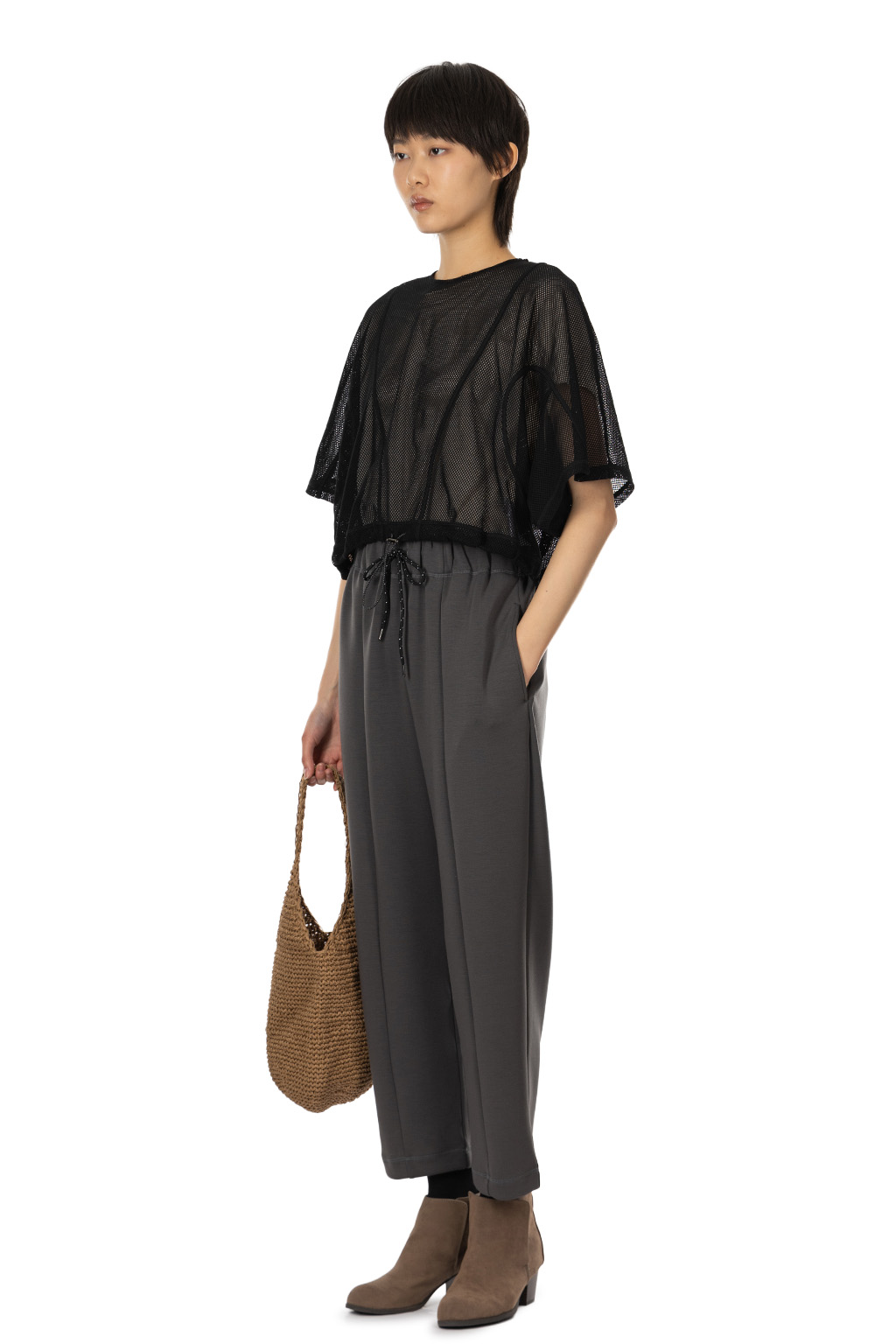 SYNTH - Center Seam PNT - Olive Gray