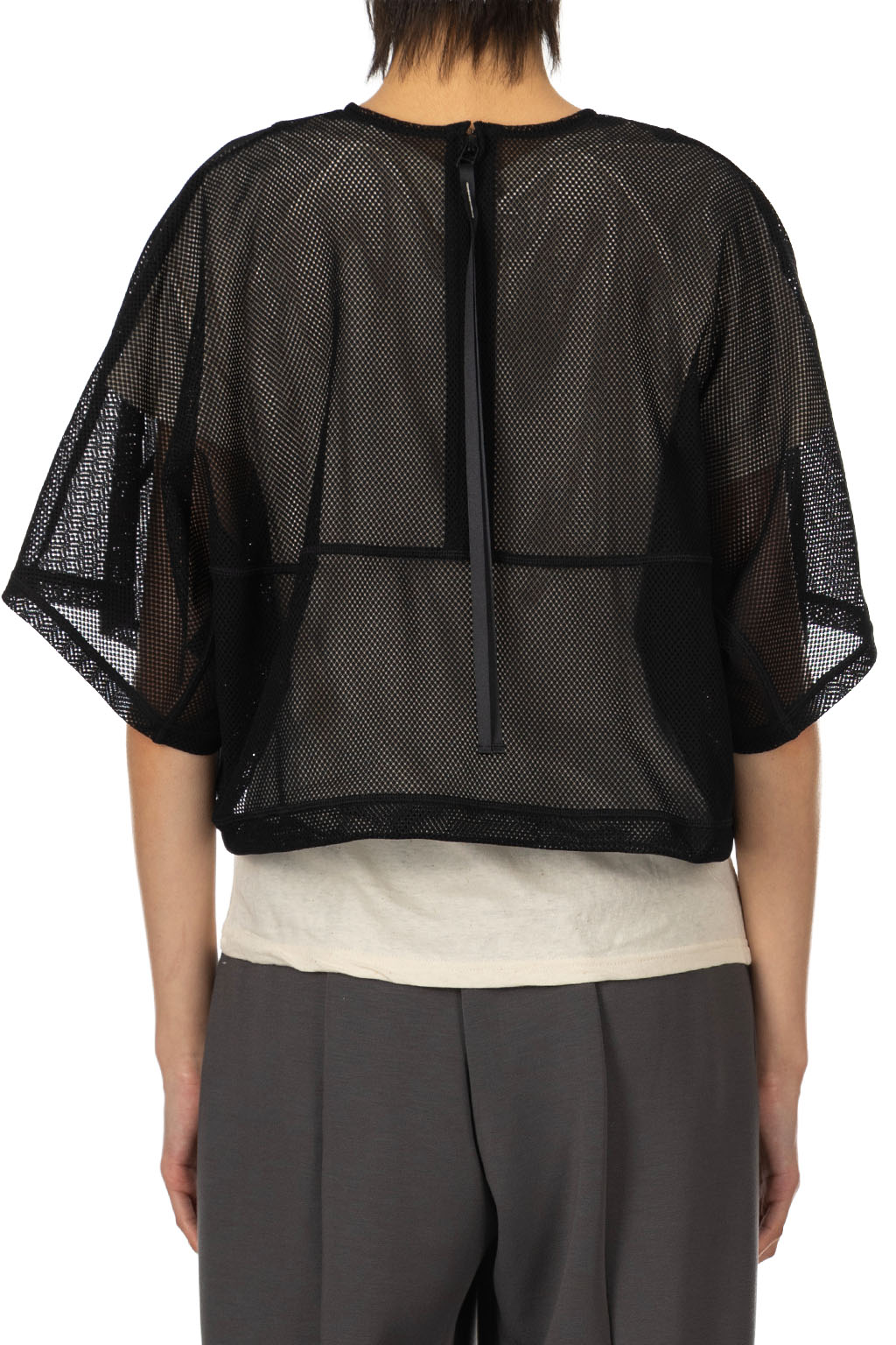 SYNTH - Dolman Sleeve Cropped T - Black