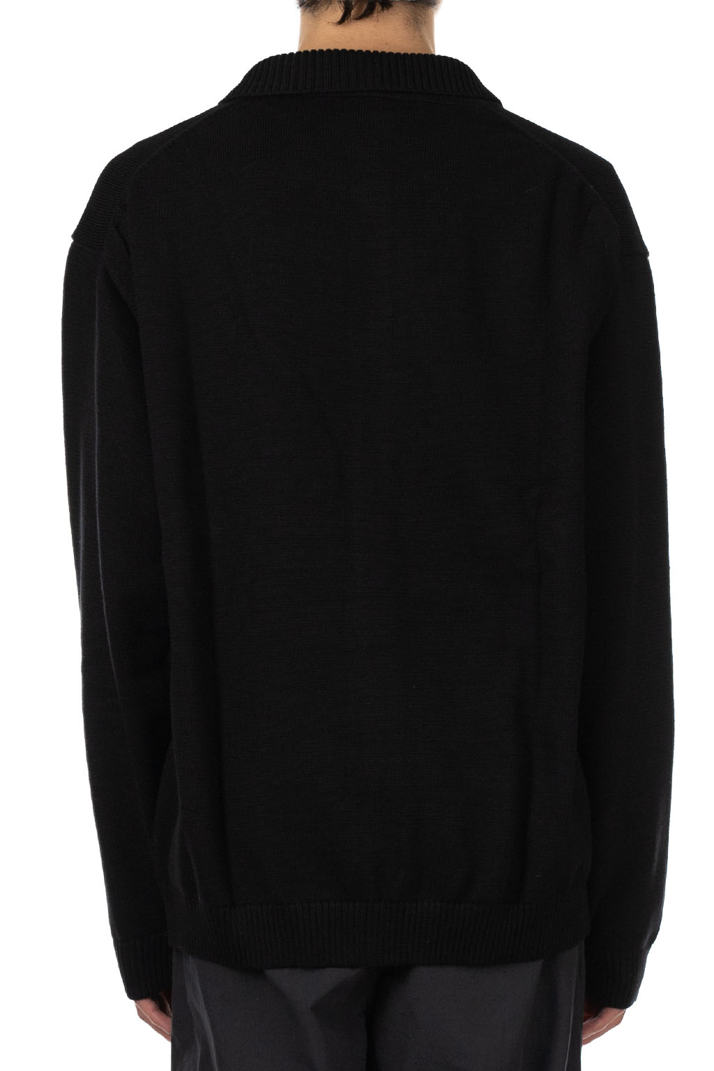 Still by hand - 10g Polo Cardigan - Black