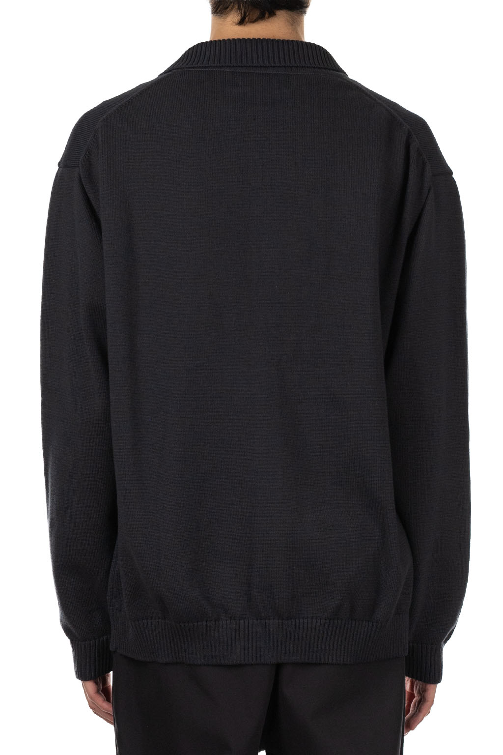 Still by hand - 10g Polo Cardigan - Blue Charcoal