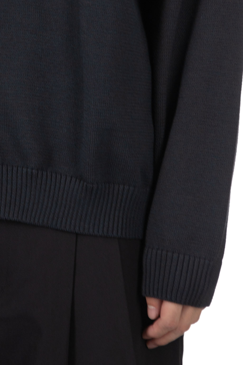 Still by hand - 10g Polo Cardigan - Blue Charcoal