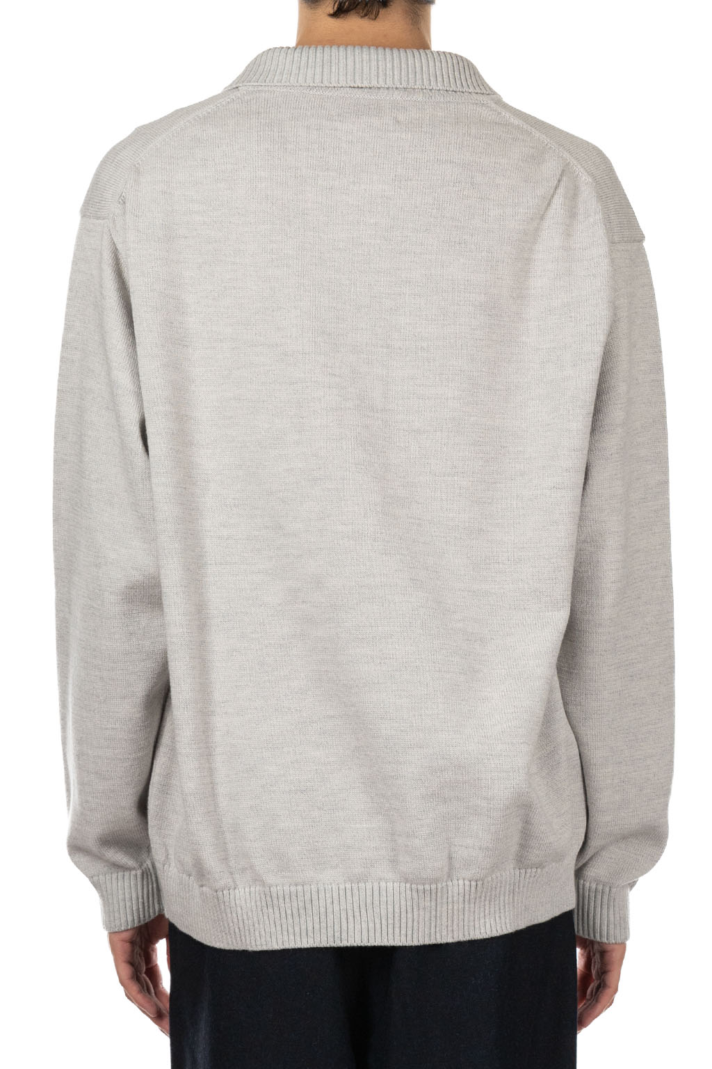 Still by hand - 10g Polo Cardigan - Light Grey