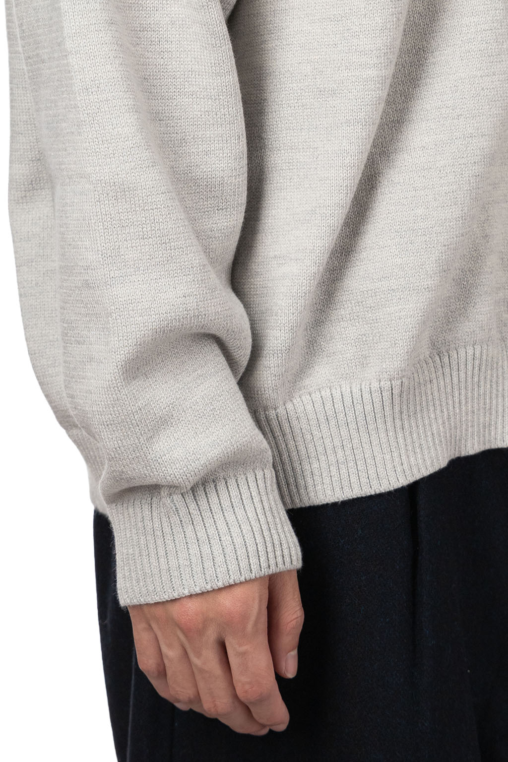 Still by hand - 10g Polo Cardigan - Light Grey