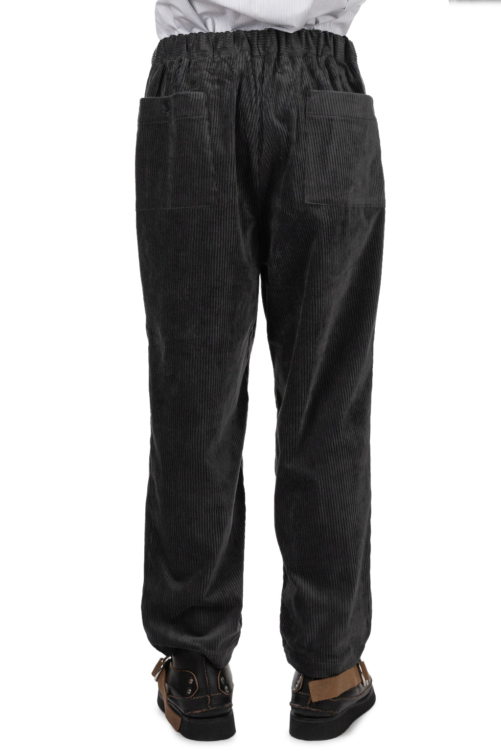 Still by hand - Corduroy Easy Pants - Blue Charcoal