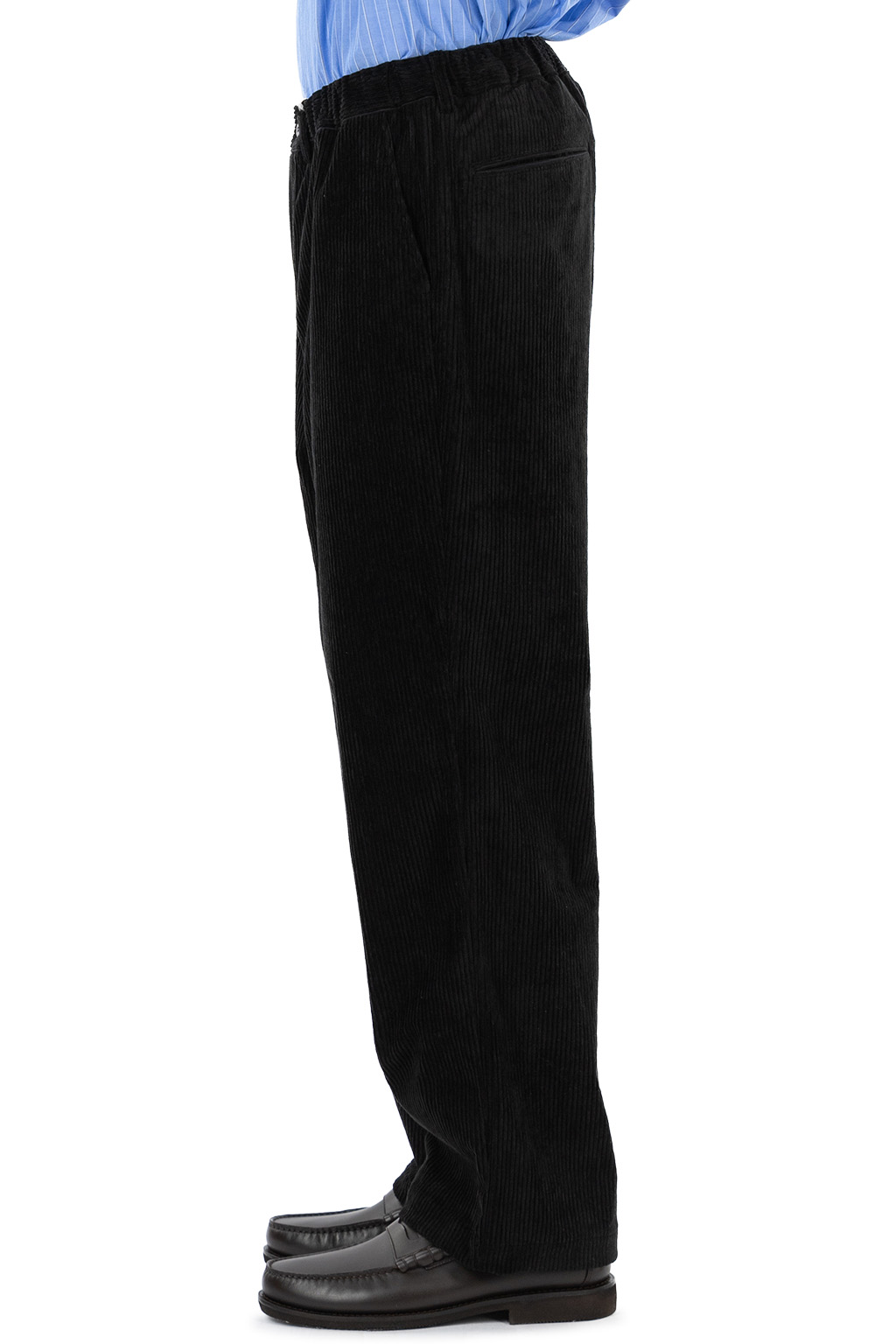 Still by hand - Corduroy Straight Pants - Black