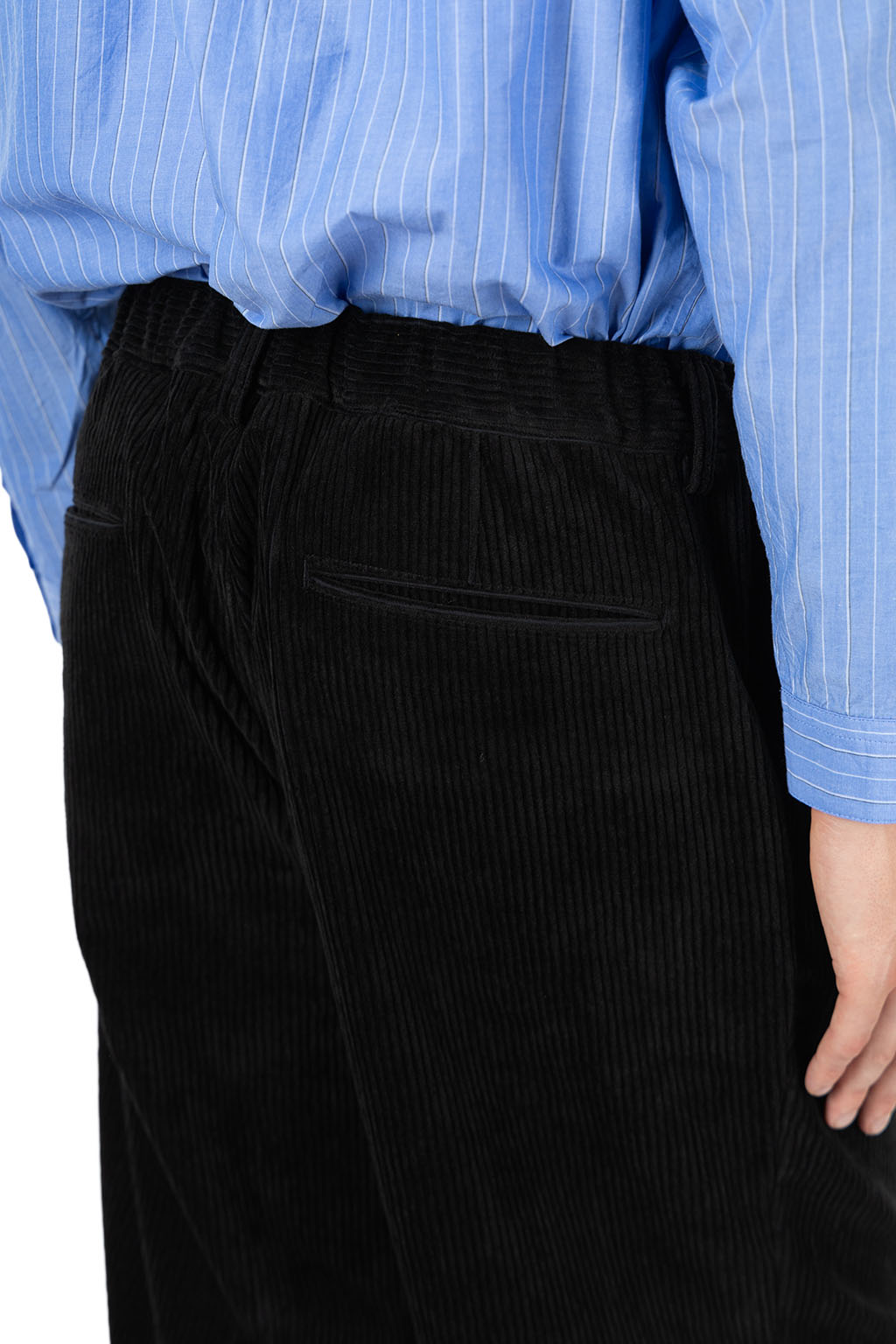 Still by hand - Corduroy Straight Pants - Black