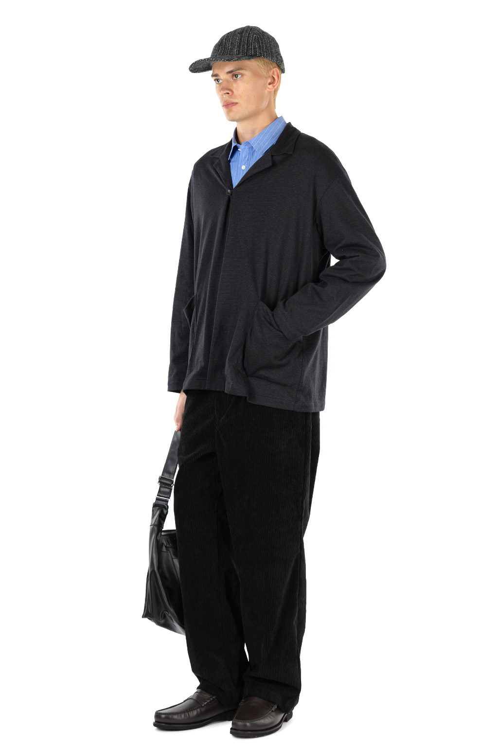 Still by hand - Corduroy Straight Pants - Black