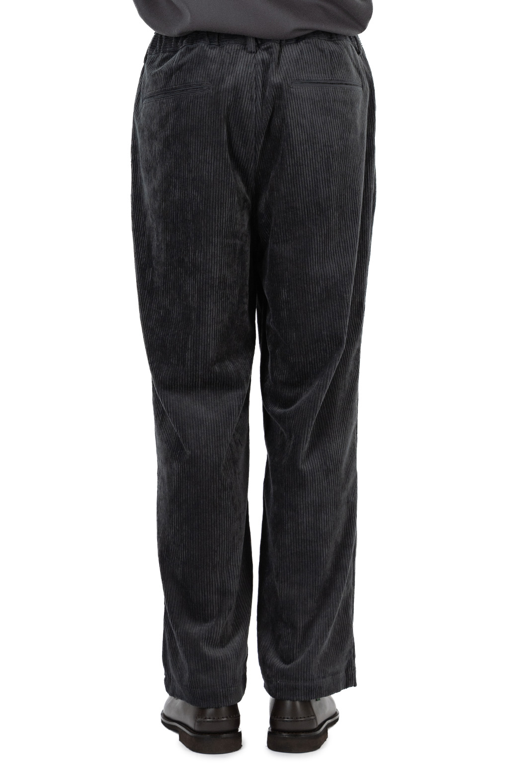Still by hand - Corduroy Straight Pants - Blue Charcoal