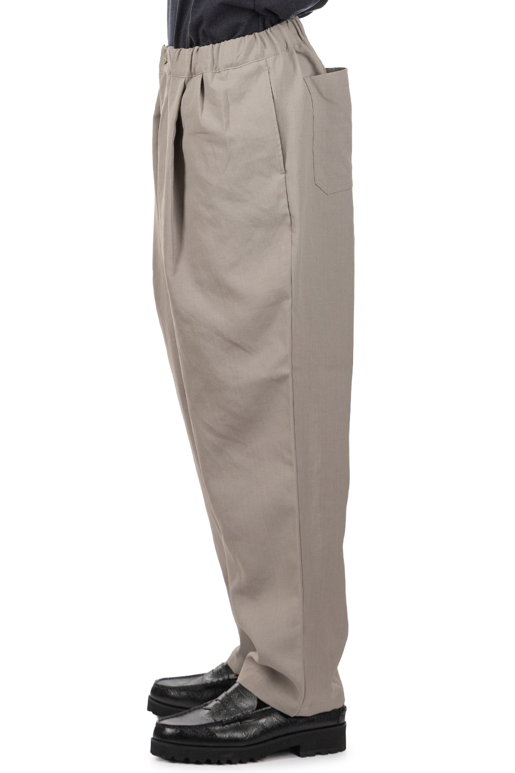 Still by hand - Elasticated Easy Pants - Greige