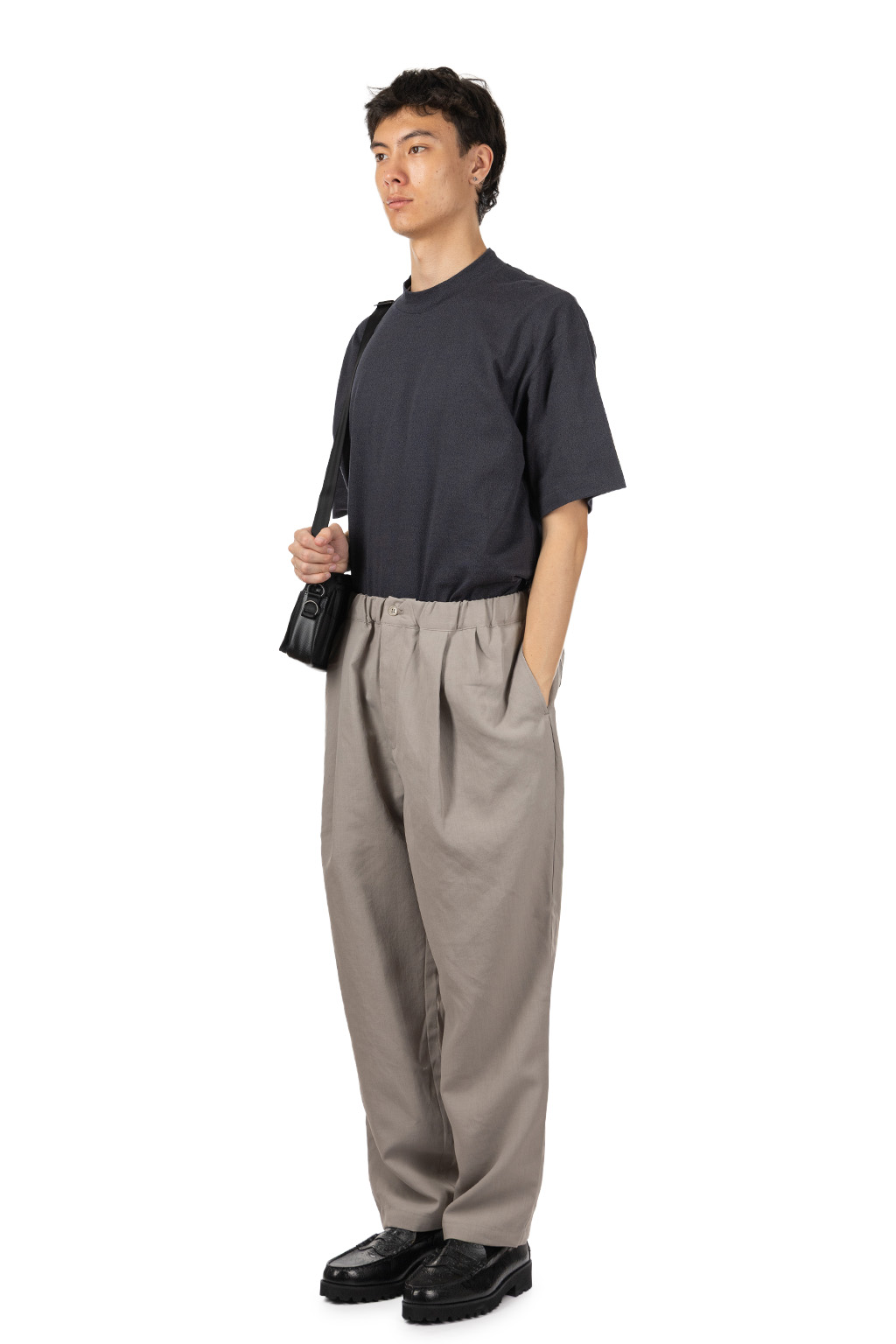 Still by hand - Elasticated Easy Pants - Greige